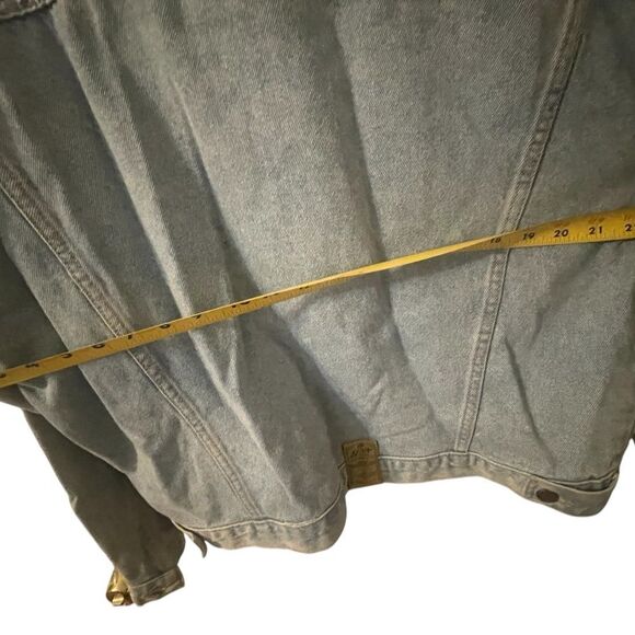 Vintage Zena Denim Jacket Floral Pink Women’s Size Large Made USA RARE - Picture 13 of 16